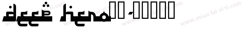 Deep hero字体字体转换